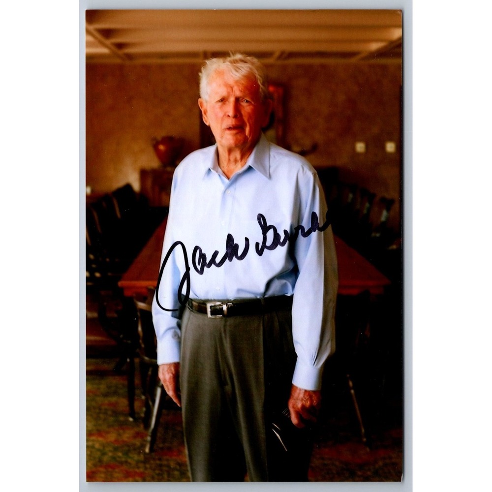 Jack Burke Jr Autographed 4x6 Photo Signed Golf Legend HOF Deceased